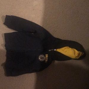 Toddler size 4T bruins zip up sweatshirt